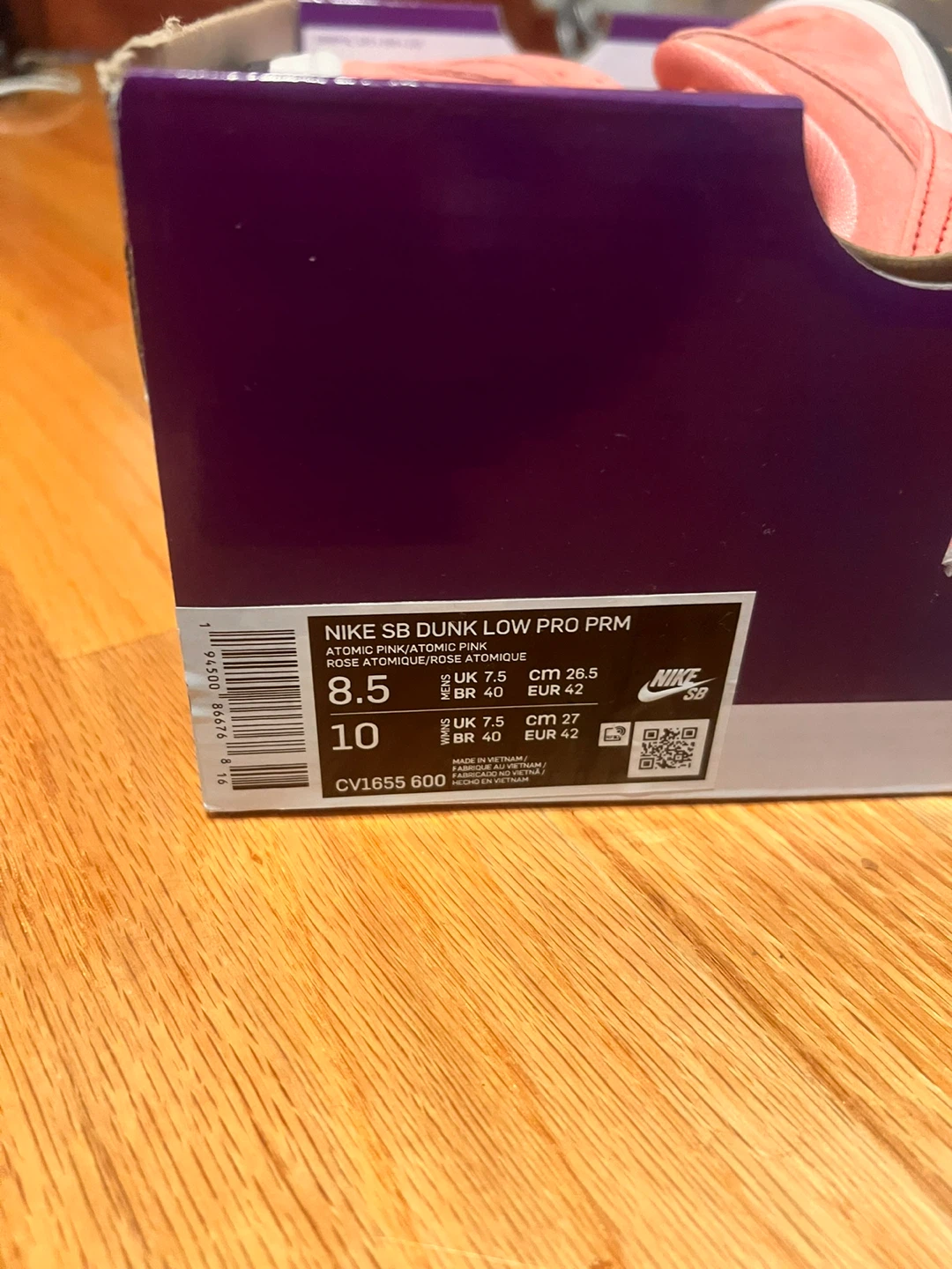 Nike SB Dunk Low Pro Pink Pig Size 8.5 - photo 4