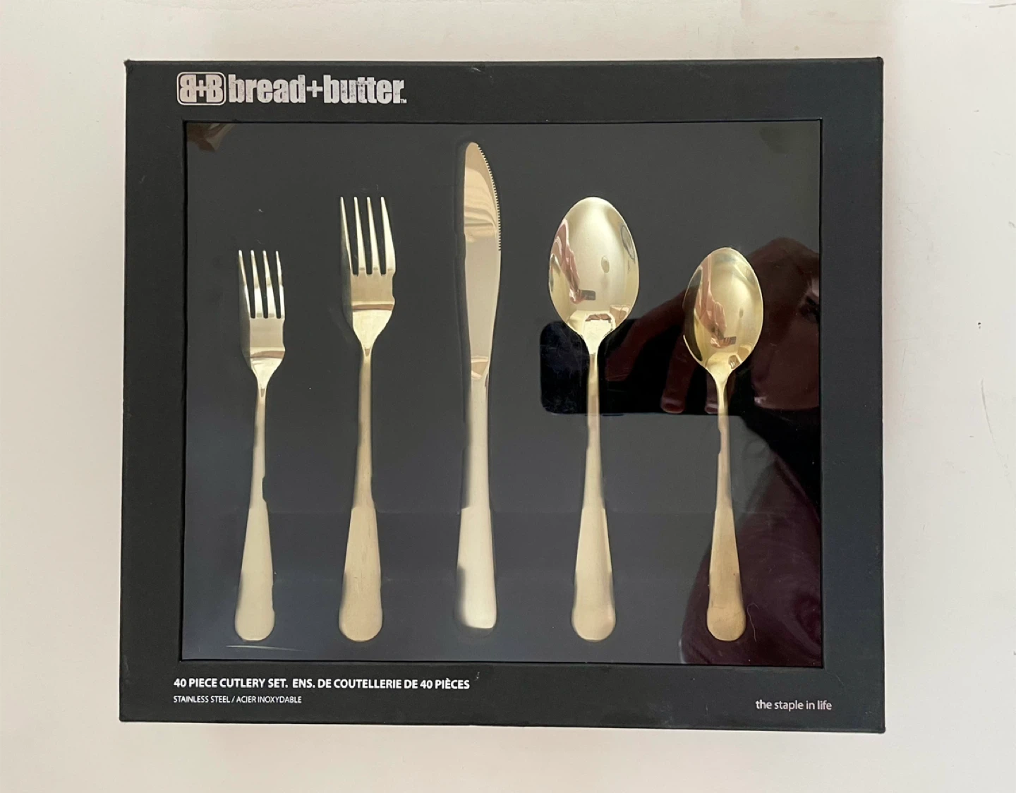 *Brand New* 40 Piece Gold Stainless Steel Cutlery Set