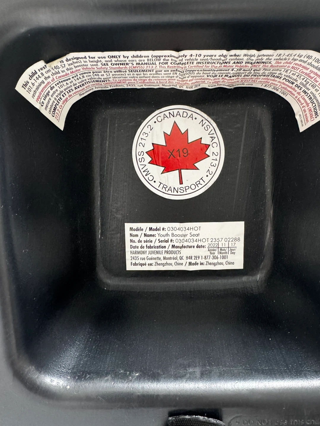 Harmony Youth Booster Seat - photo 3