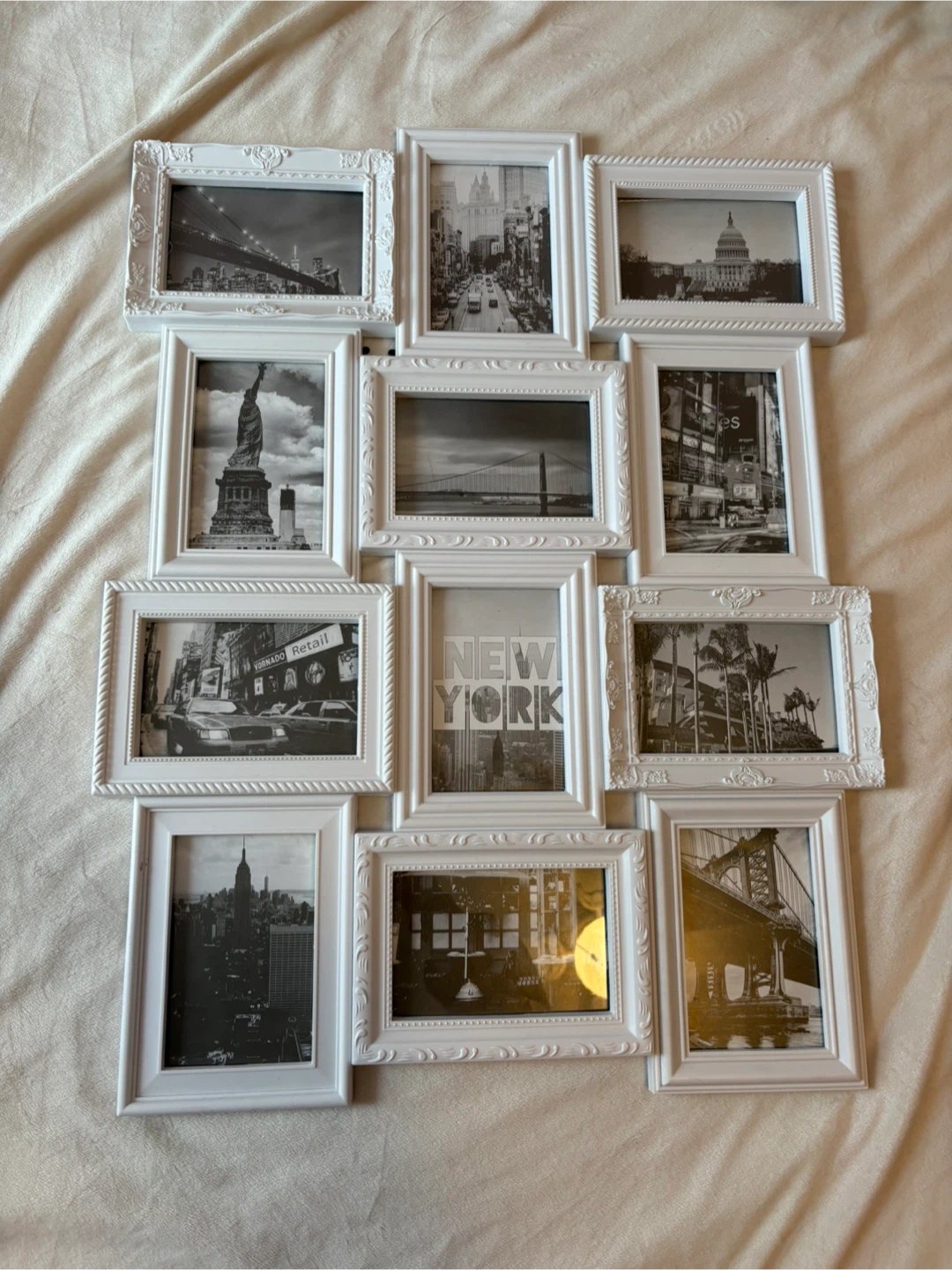 White Collage Photo Frame with New York City Scenes