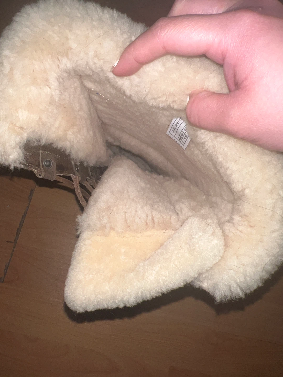 UGGs Boots - Brown Leather Lace-Up Shearling Lined🥕 - photo 2