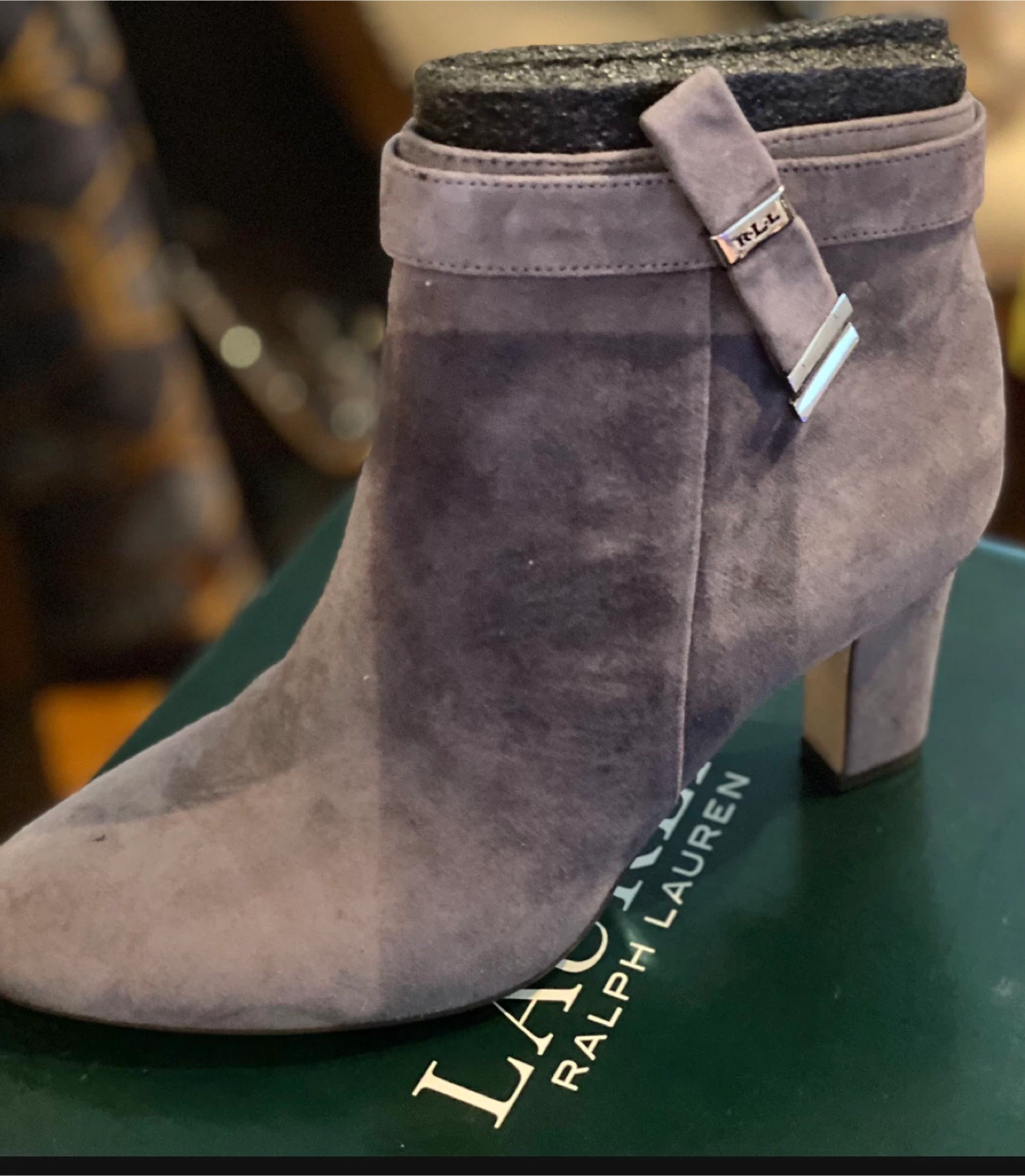 Lauren Ralph Lauren Suede Ankle Boots - Gray 🥕 - photo 4