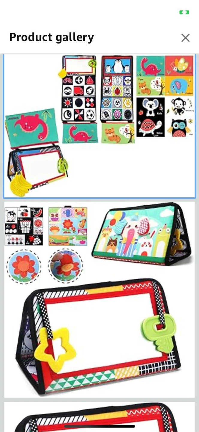 New-Infant Activity Book with Mirror!