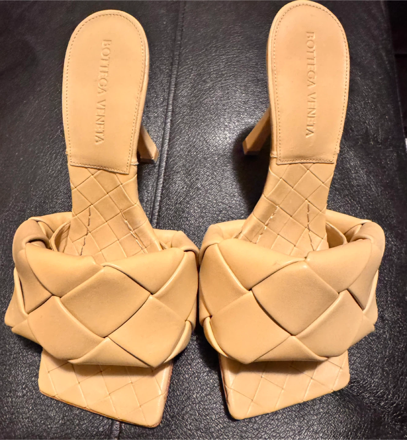 Bottega Veneta Woven Heels Size 36.5
