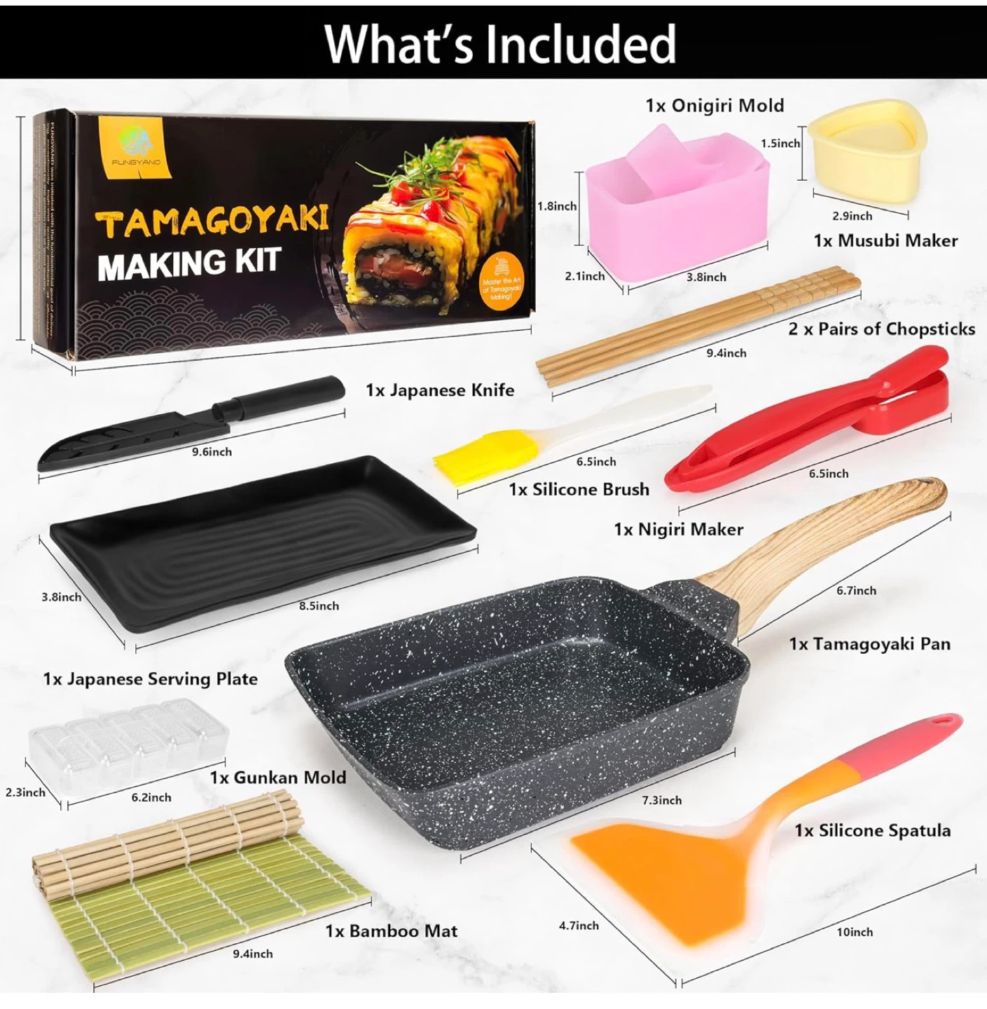 (READ FIRST) Tamagoyaki Pan Set, 12-in-1 - photo 2