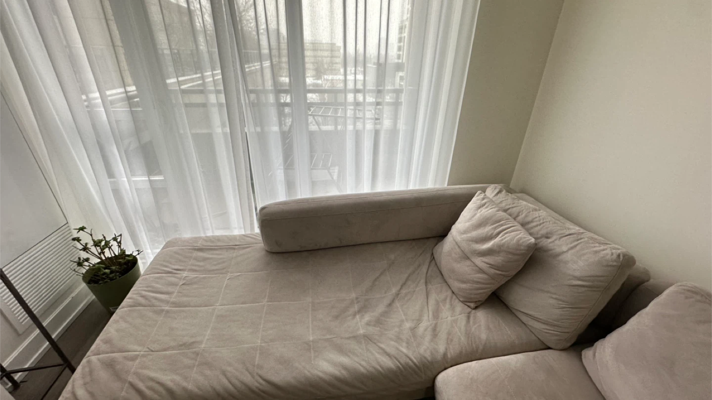 Beige Sectional Sofa with Chaise. L shaped sofa - photo 2