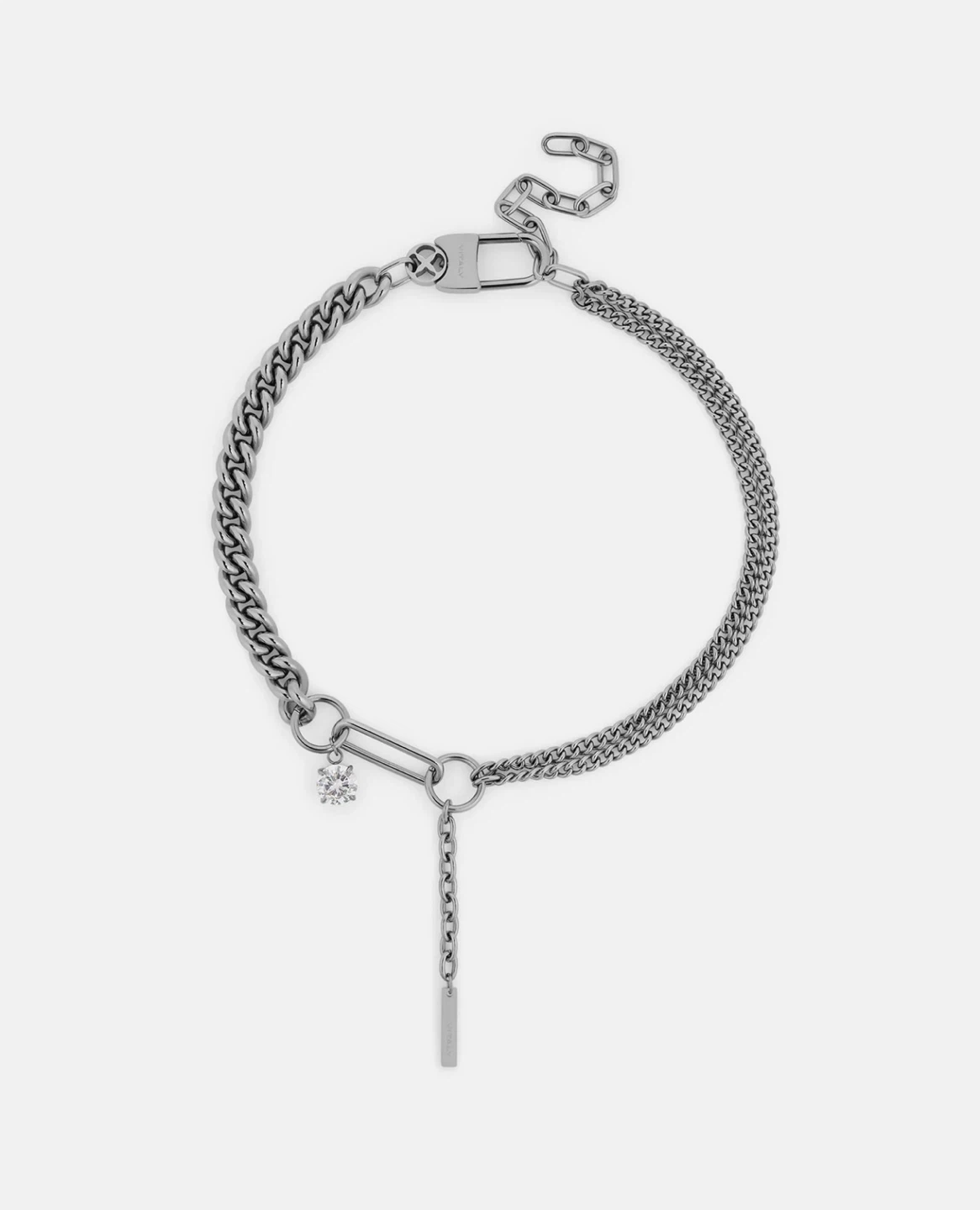 Vitaly Chain Necklace with Crystal Accent