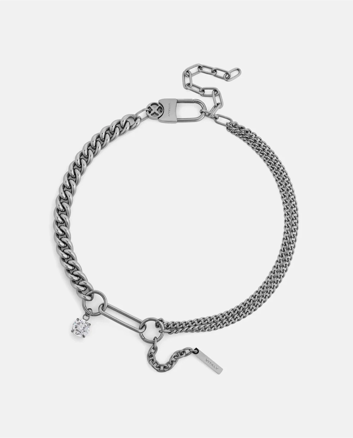 Vitaly Chain Necklace with Crystal Accent - photo 3