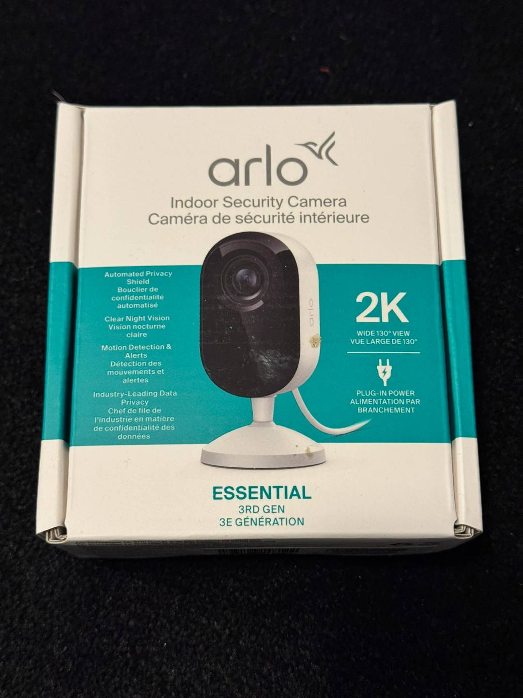 (READ FIRST) Arlo Essential Indoor Security Camera 2K