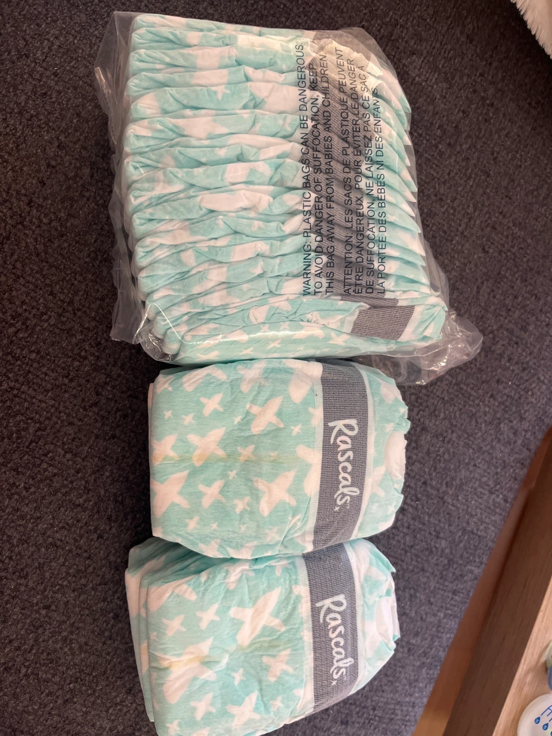 Rascals Baby Diapers (size newborn)