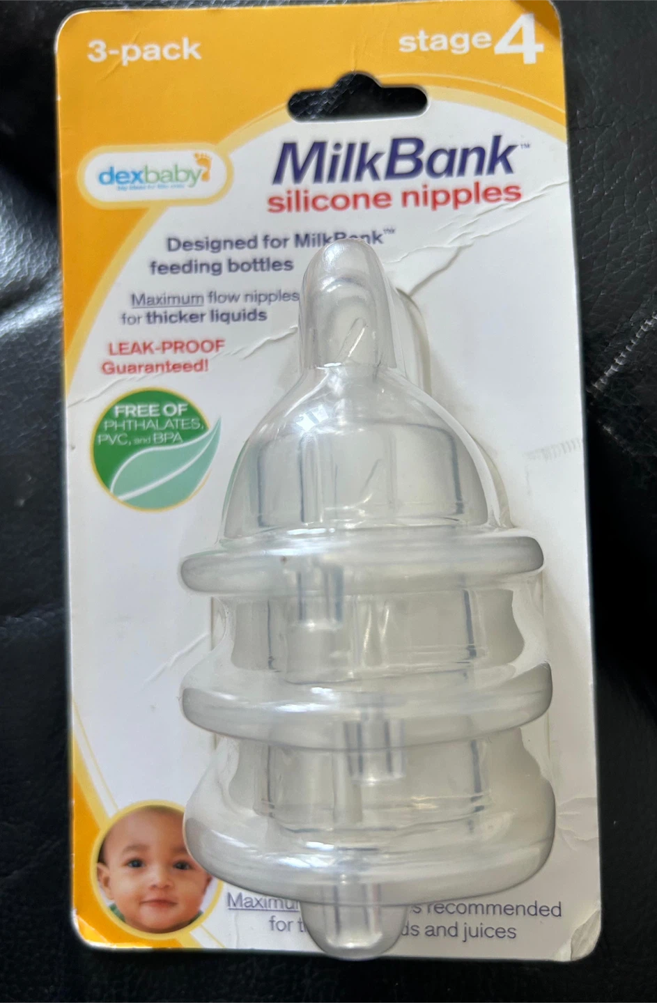 MilkBank Stage 4 Silicone Nipples - 3 Pack