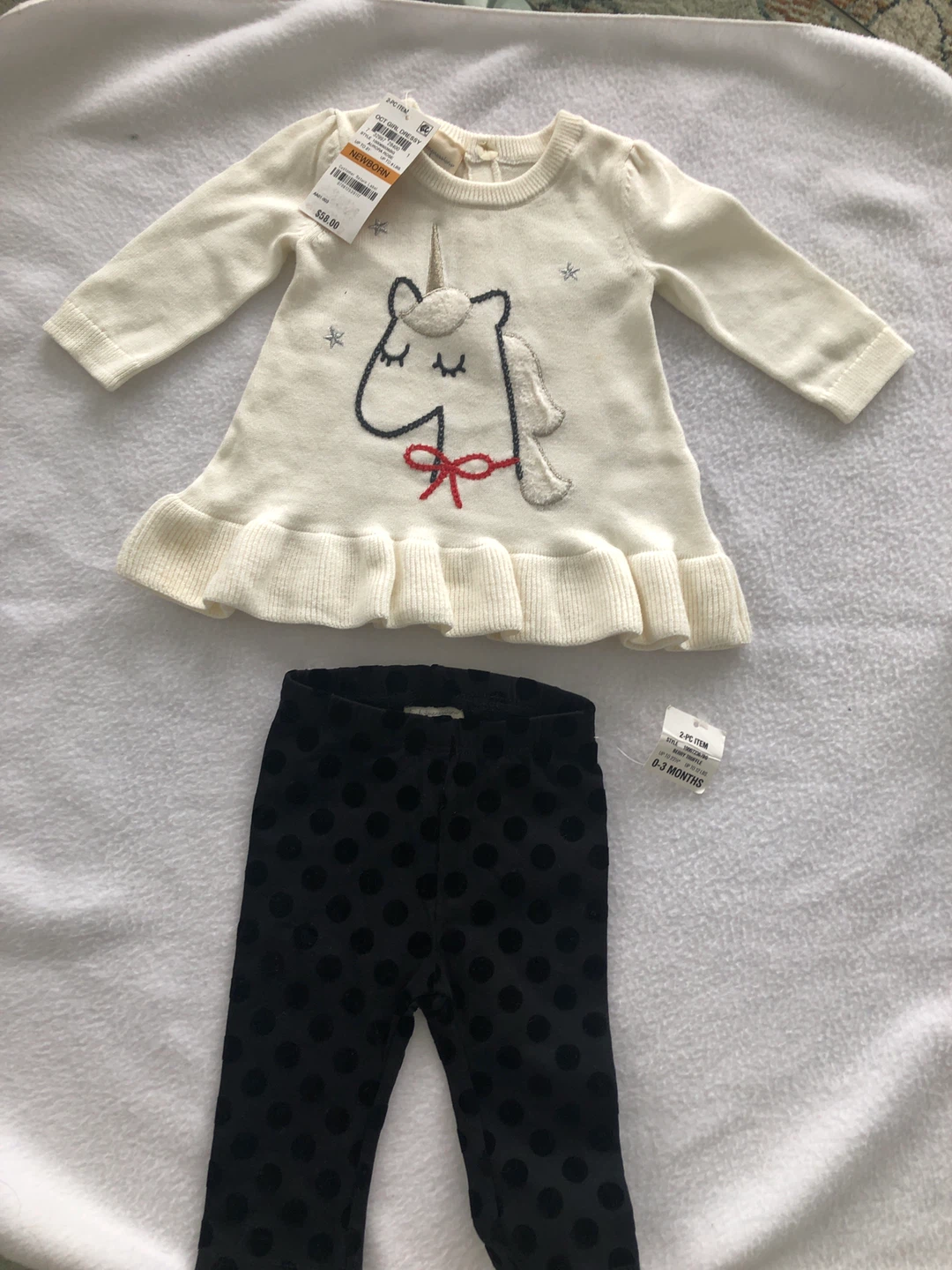 First Impressions Baby Girl Dress & Leggings - Newborn