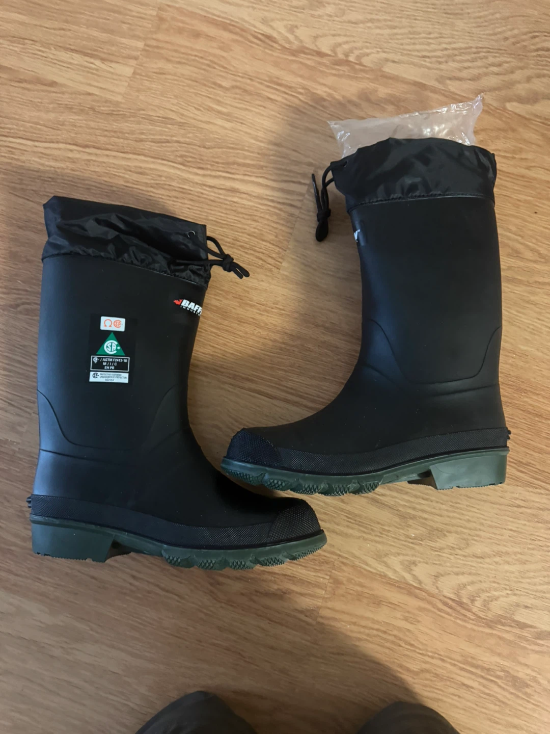 Baffin Hunter (STP) Black Winter Rubber Safety Boots - Size 9