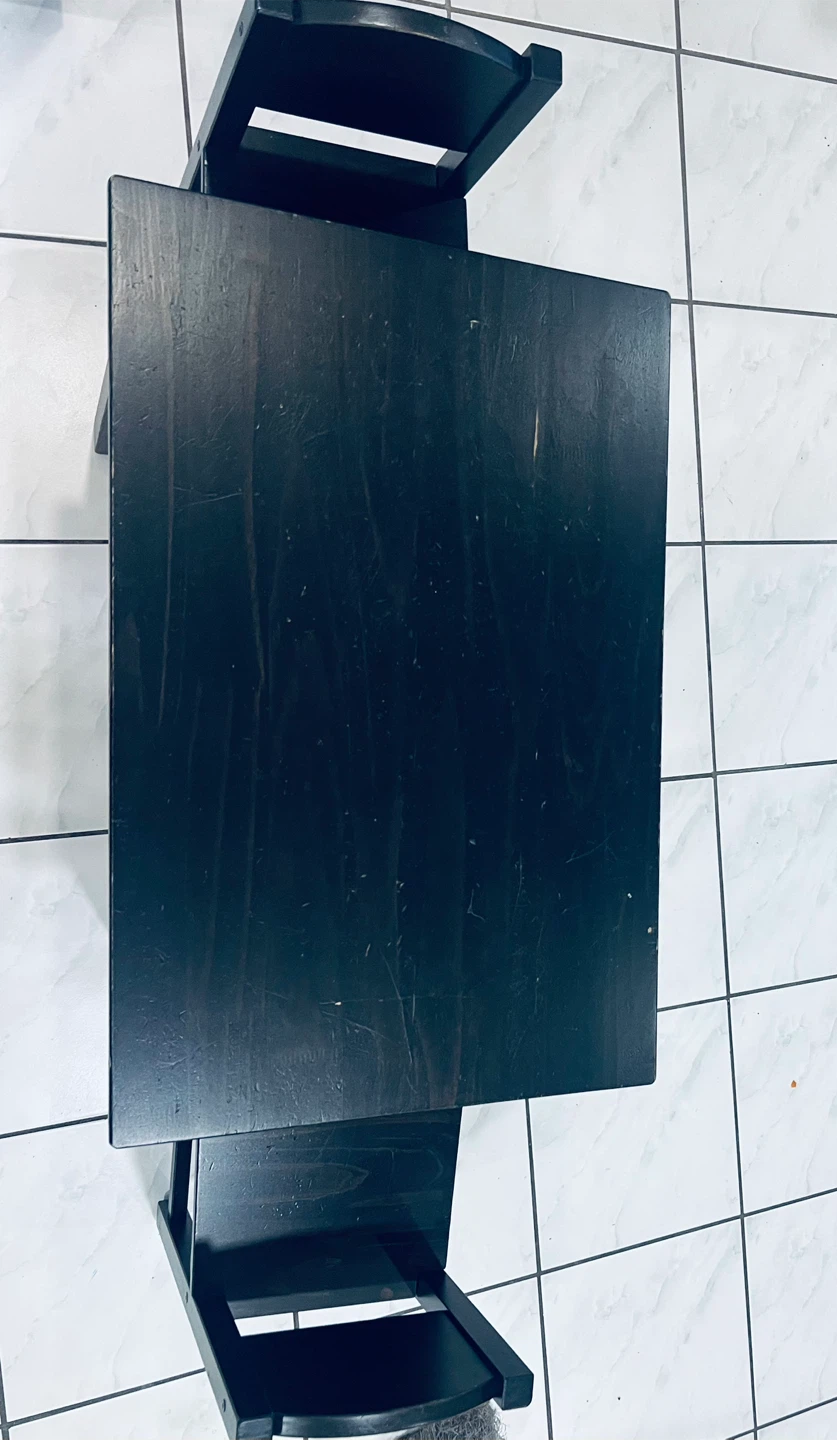 Dark Wood Kids Table and Chair Set - photo 4