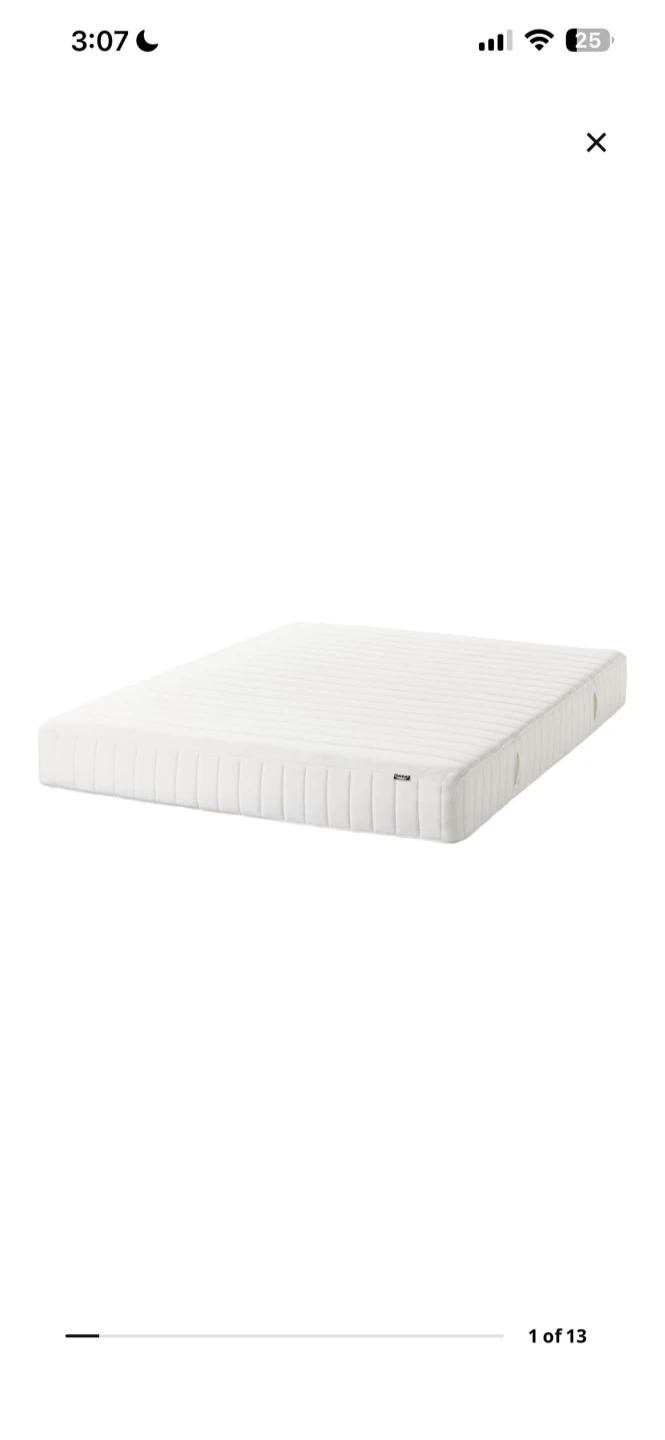 IKEA VALEVÅG Queen Hybrid Mattress and bed frame set - photo 2