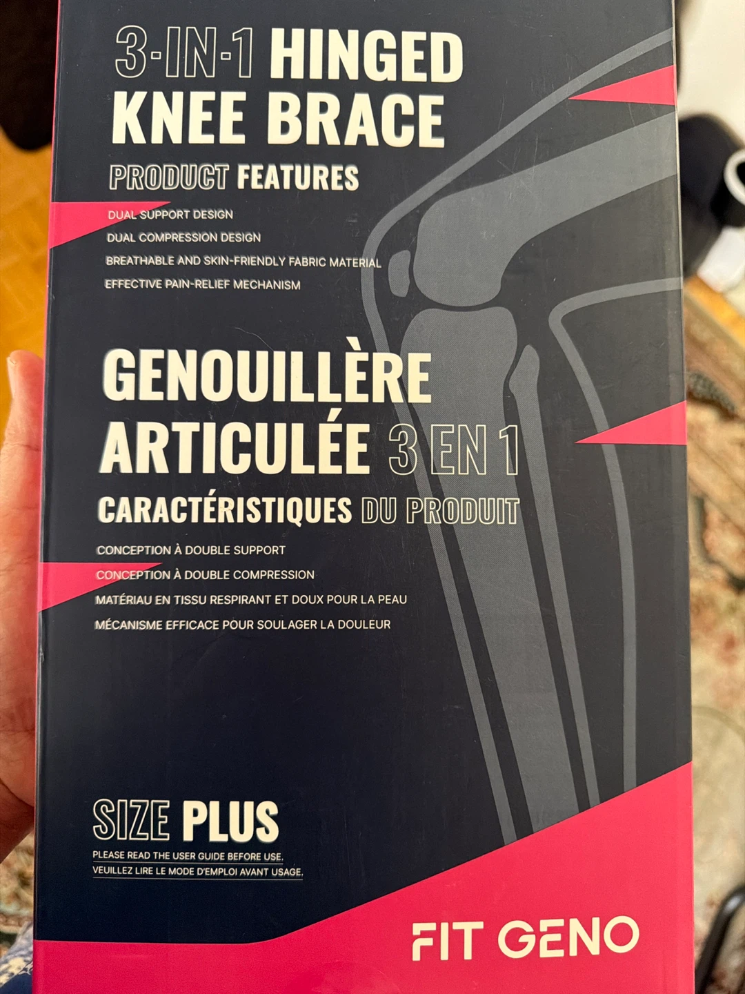 Fit Geno 3-in-1 Hinged Knee Brace