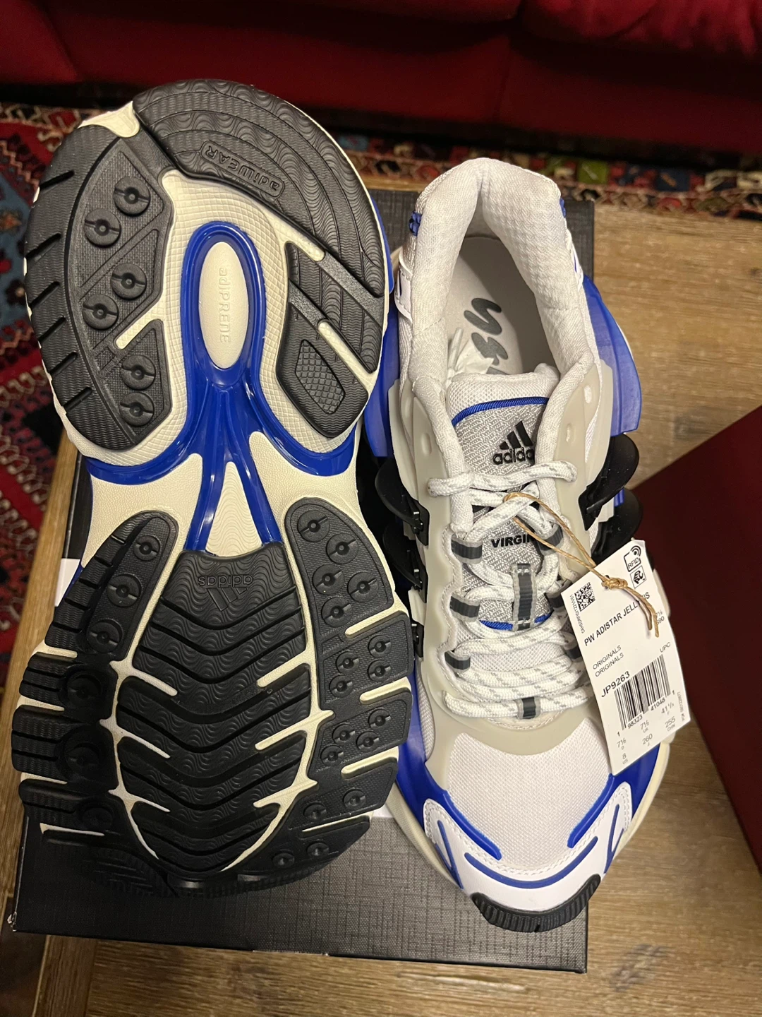 Adidas Pharell Williams Jellyfish Sneakers White Royal Blue - photo 3