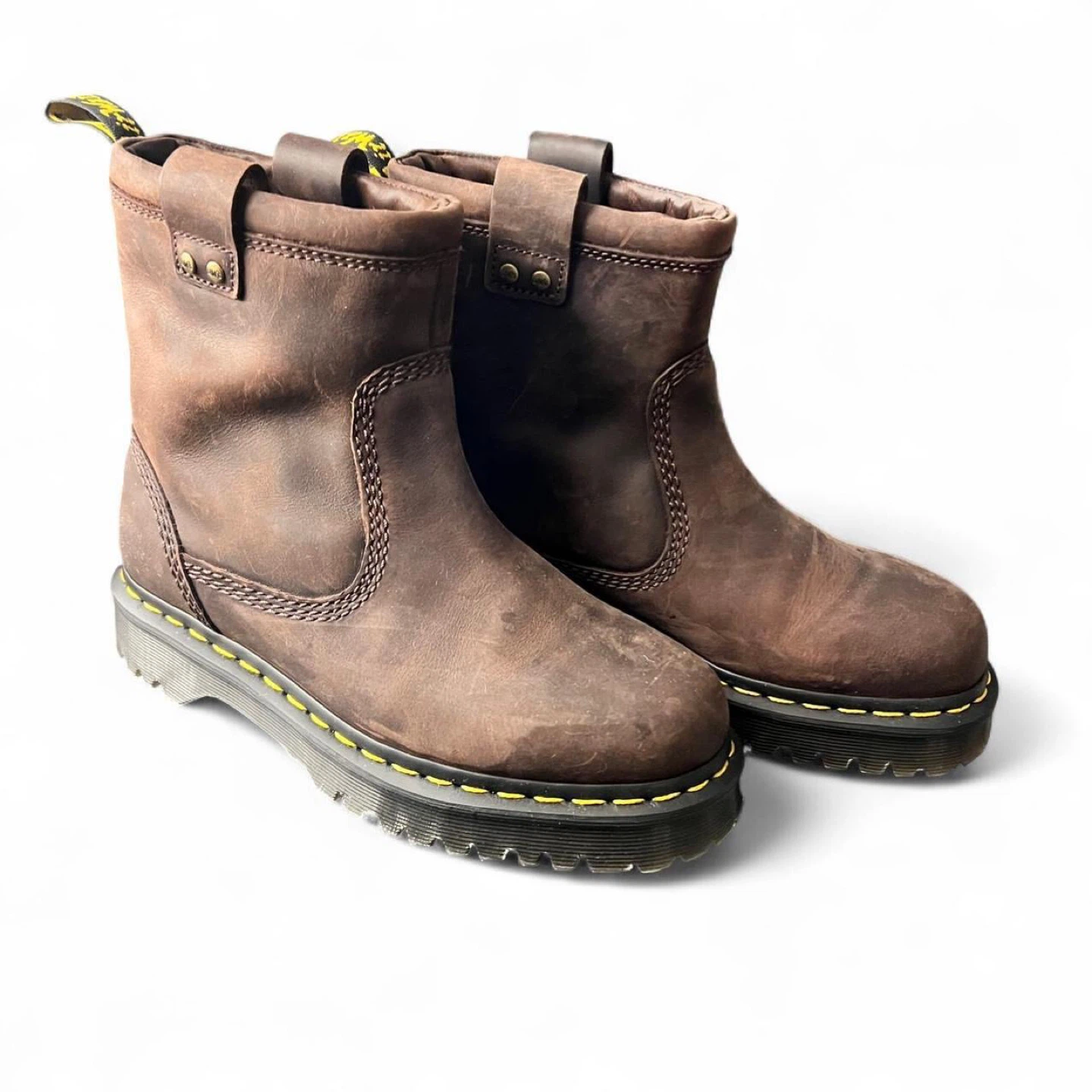 Brand New Doc Martens Anistone Lo Brown Boots Size 7