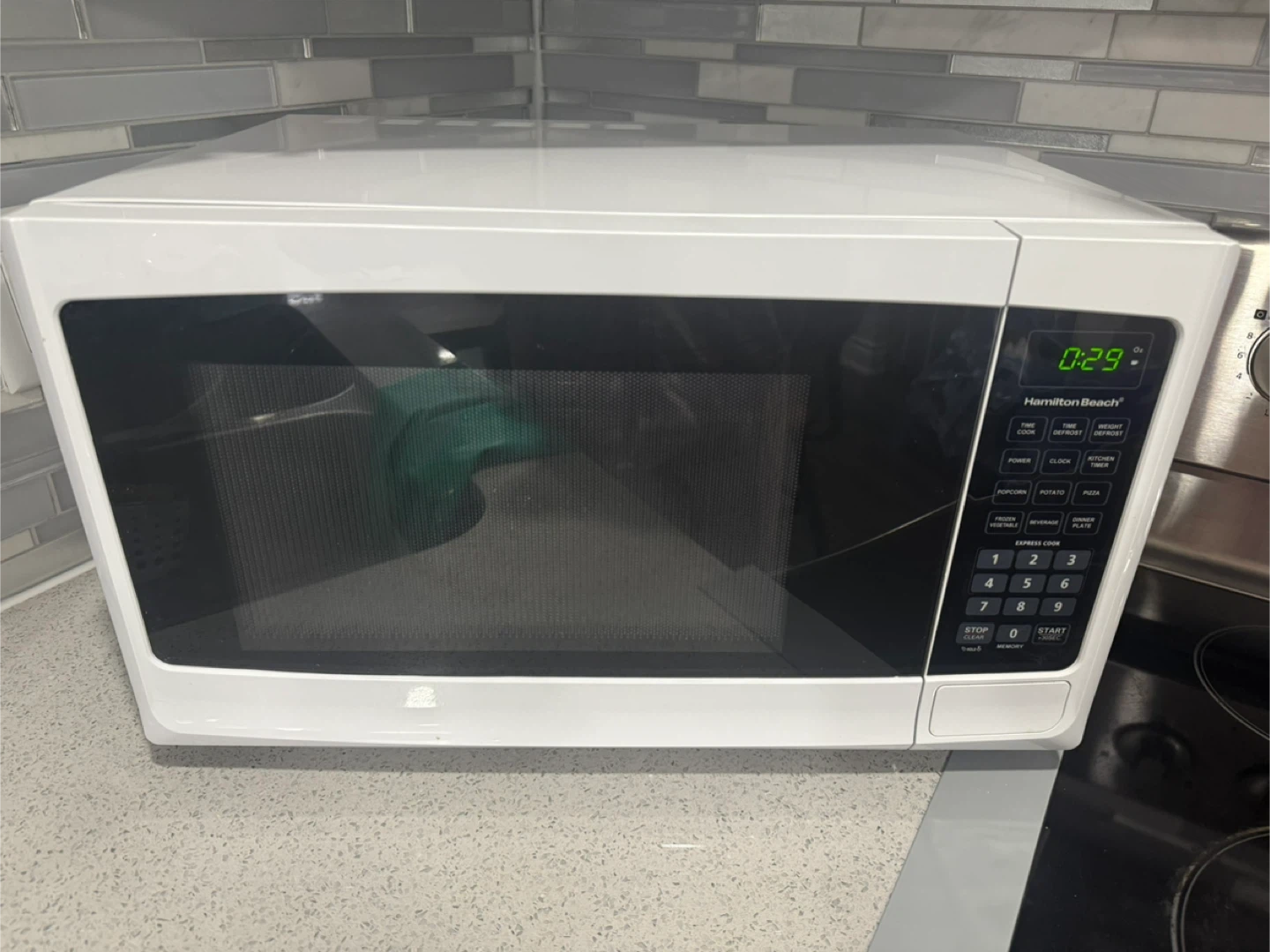 Hamilton Beach White Microwave