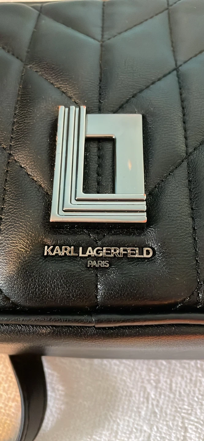 Karl Lagerfeld Paris Black Quilted Leather Camera Bag - photo 4