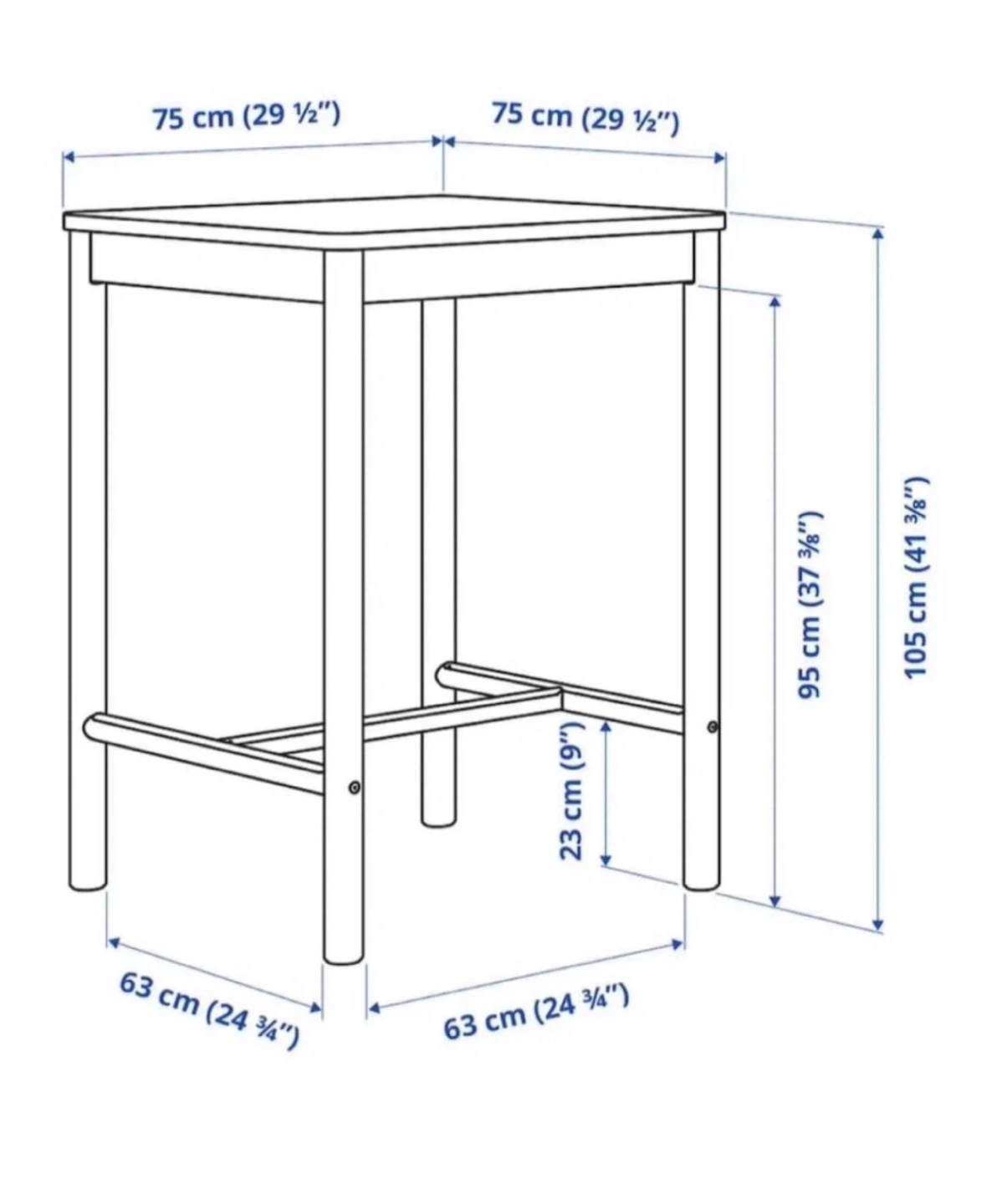 IKEA Bar Table - Light Wood - photo 2