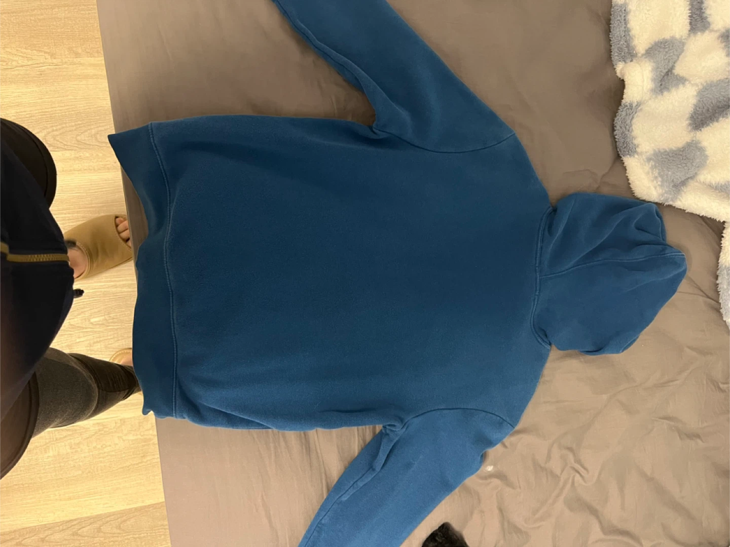 Gap Blue Hoodie and Grey Jeans Set - photo 3