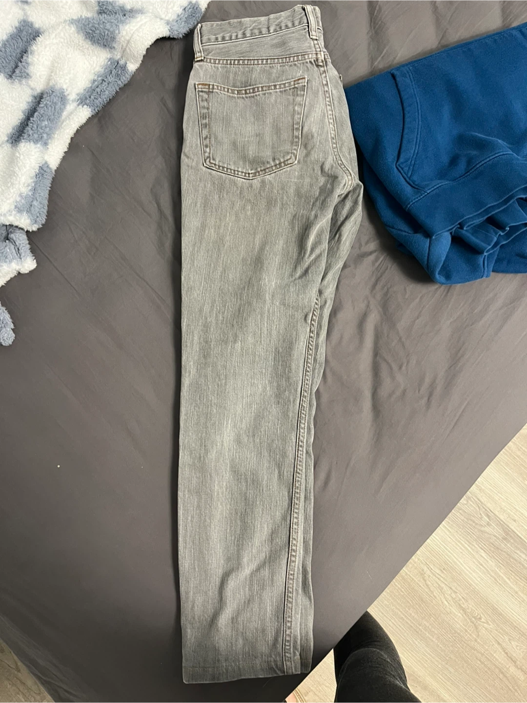 Gap Blue Hoodie and Grey Jeans Set - photo 4