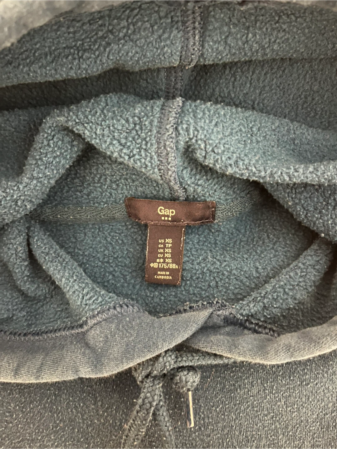 Gap Blue Hoodie and Grey Jeans Set - photo 2