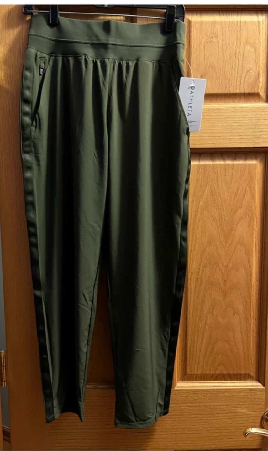 NWT Athleta Nolita Slim Tapered Crop Pant Aspen Olive Sz 10 T 🥕 - photo 2