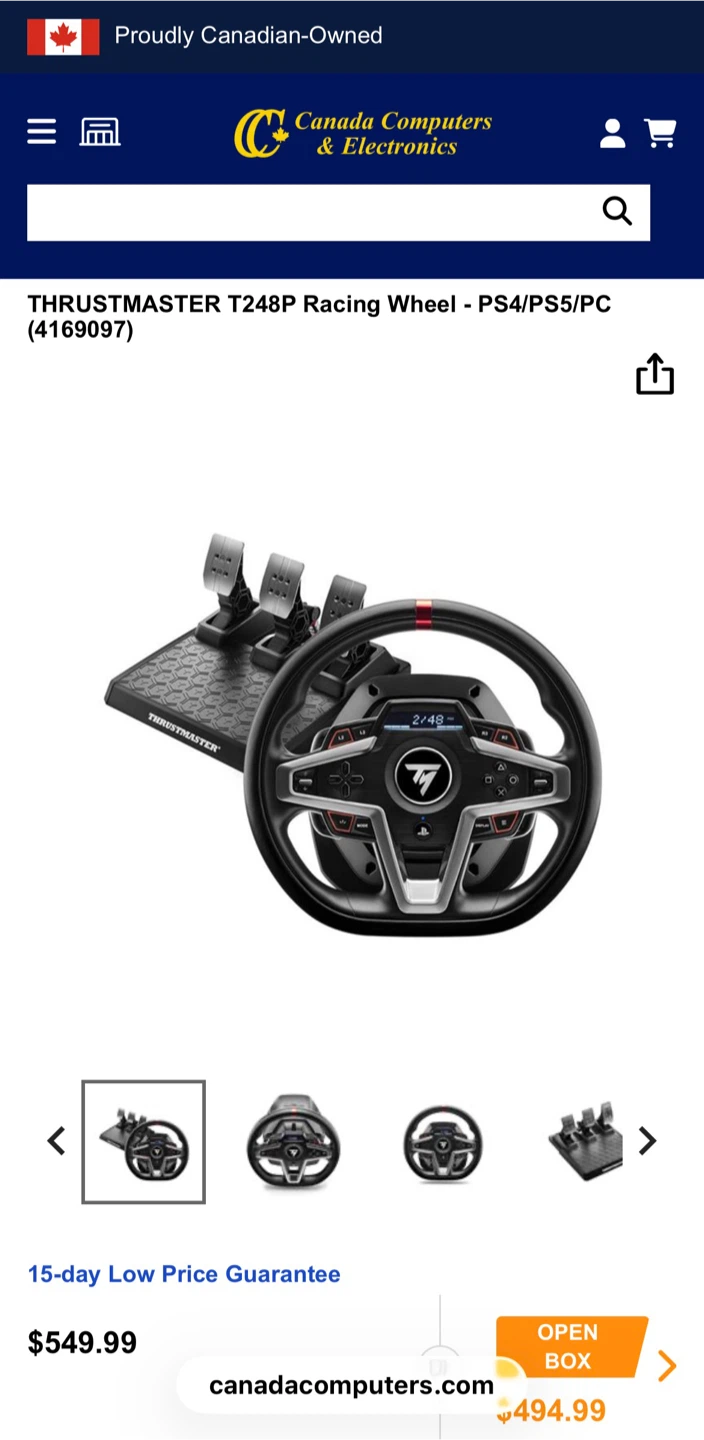 Thrustmaster T248P Racing Wheel - PS4/PS5/PC - photo 3