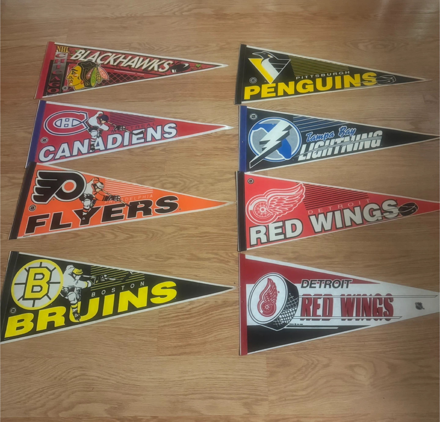Vintage 80s/90s Sports Pennants