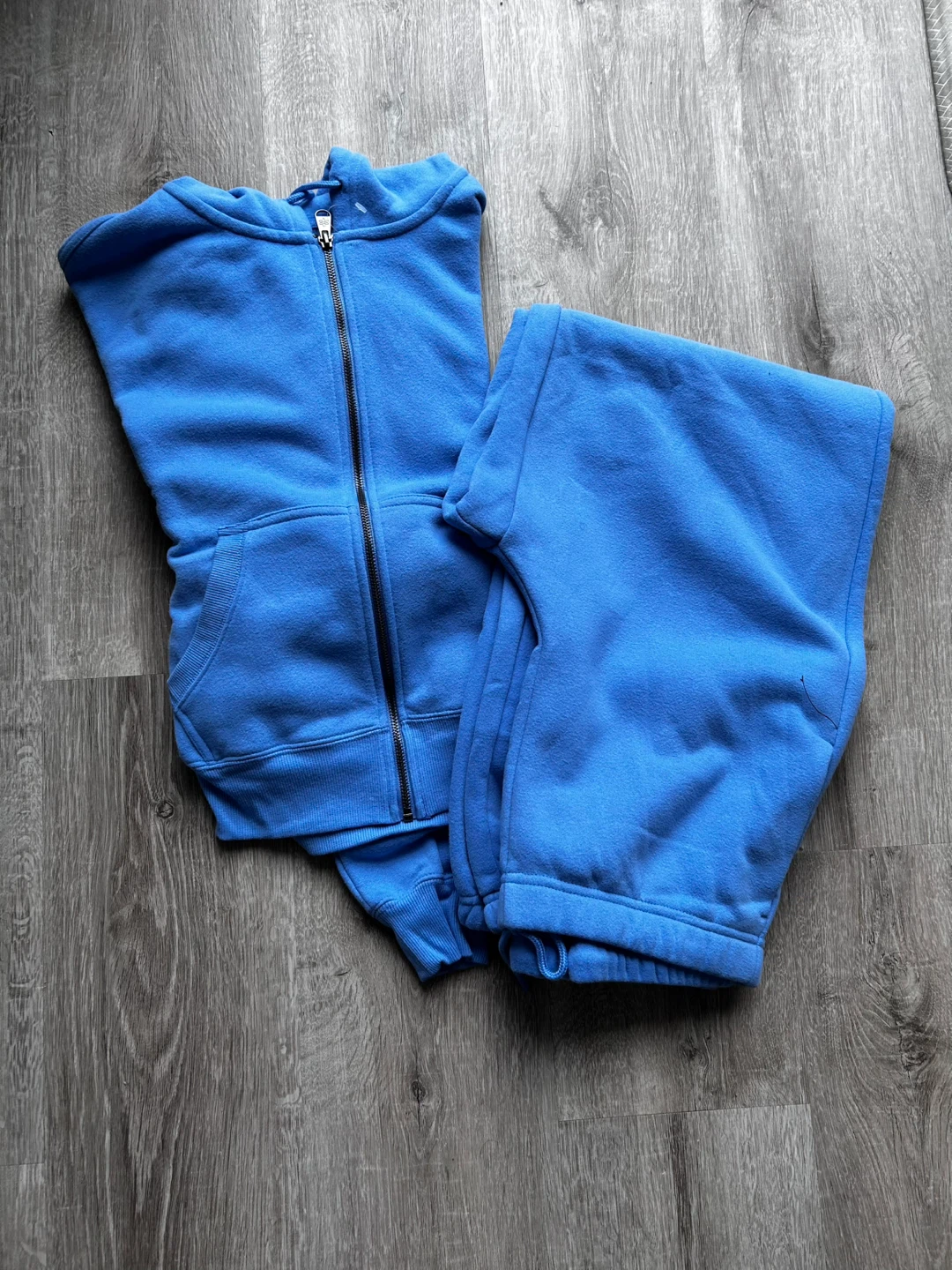 Roots Full Zip Hoodie and Sweatpants Blue Set - Medium