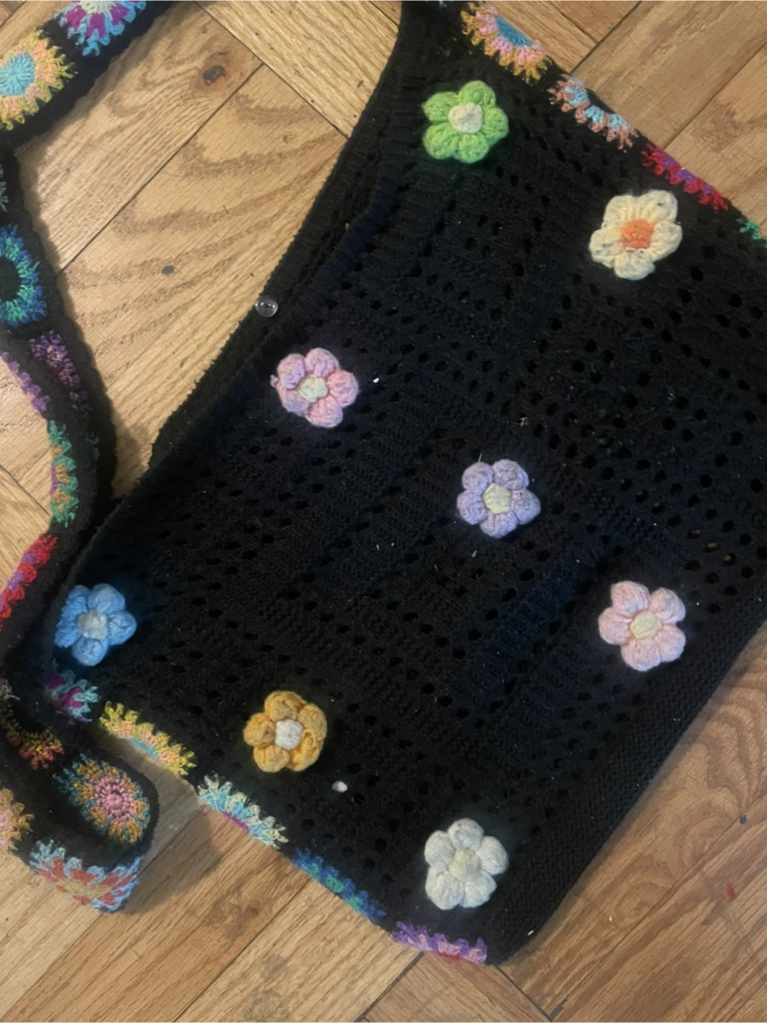Floral bag , fuzzy bag , maps bag - photo 2