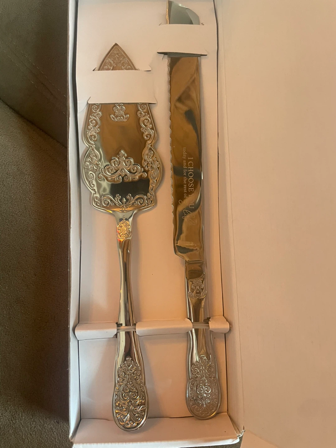 Wedding Cake Serving Set with Knife - photo 2