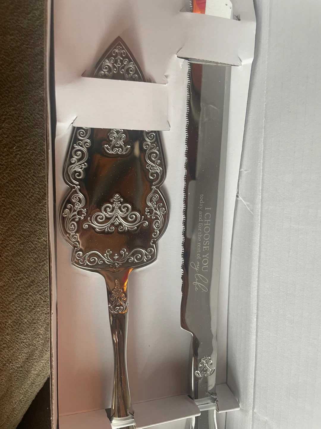 Wedding Cake Serving Set with Knife