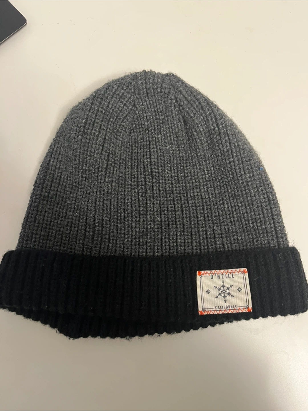 O'Neill Ribbed Beanie - Grey and Black