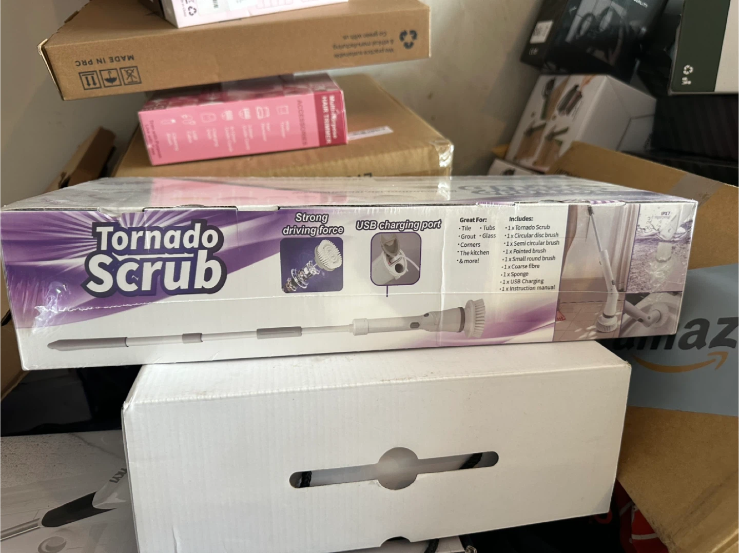 Tornado Scrub Cordless Power Scrubber with Extendable Handle - photo 2