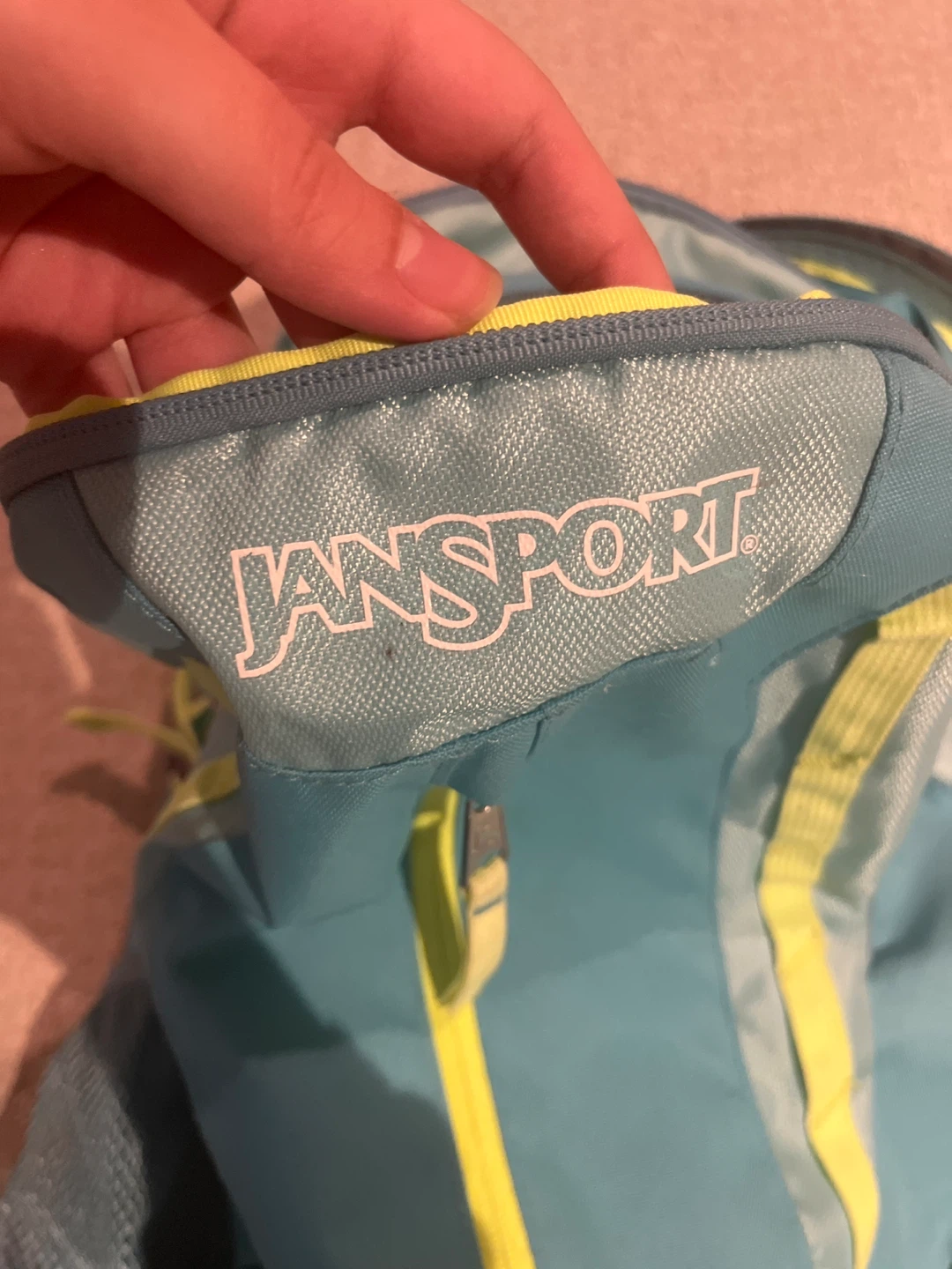 Jansport Teal and Yellow Backpack - photo 3