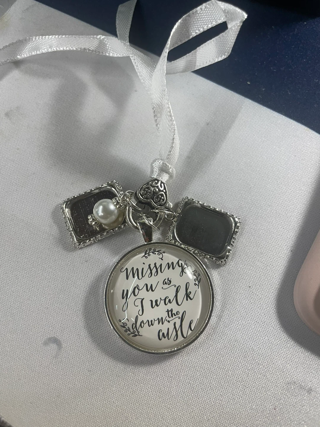 Wedding Bouquet Charm with 2 Picture Frames - photo 2