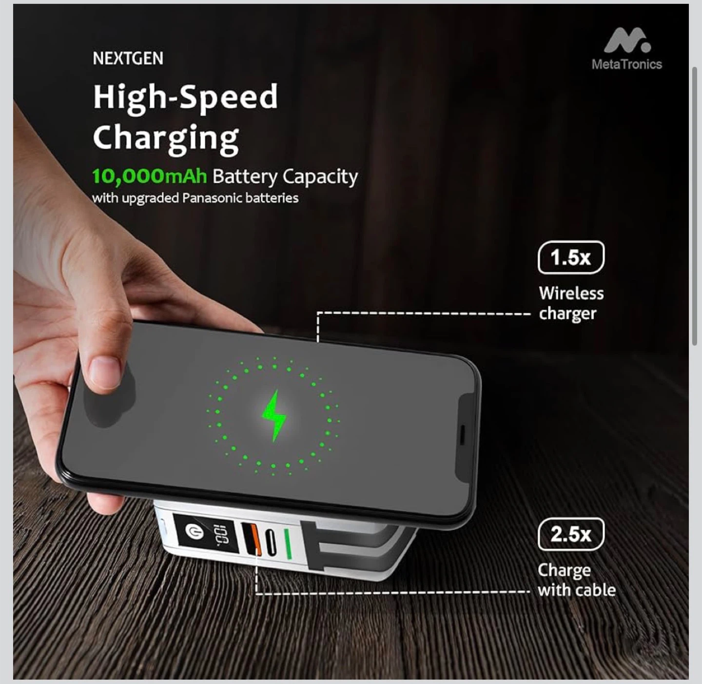 5-in-1 Portable Travel Charger & Power Bank 10,000mAh 🥕 - photo 4