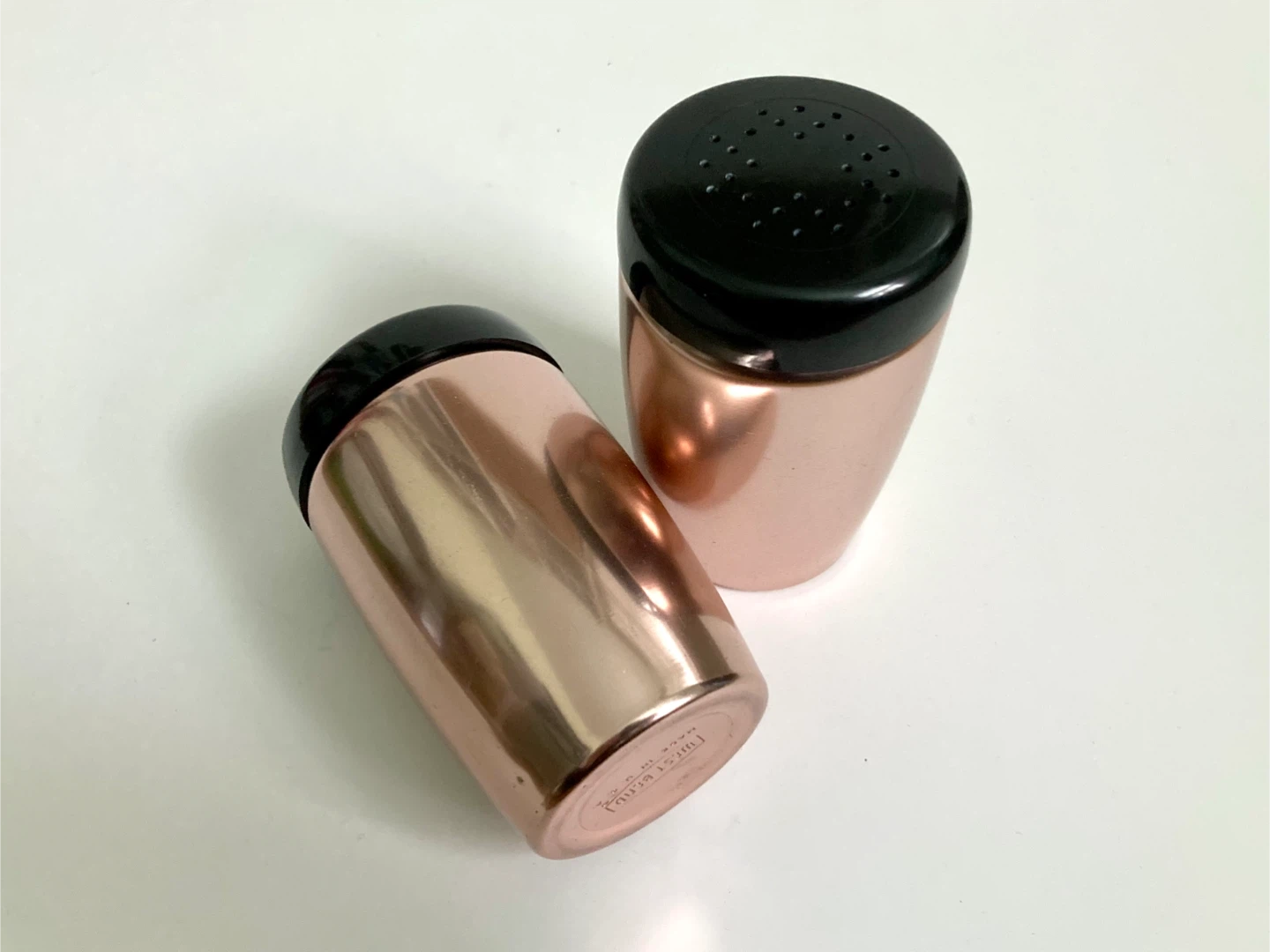 2 Vintage MCM West Bend Copper-Toned Spice Shakers - photo 2