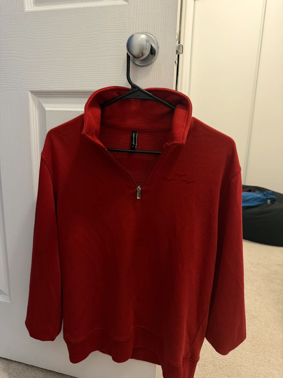 LAZYPANTS Red Zip Sweatshirt