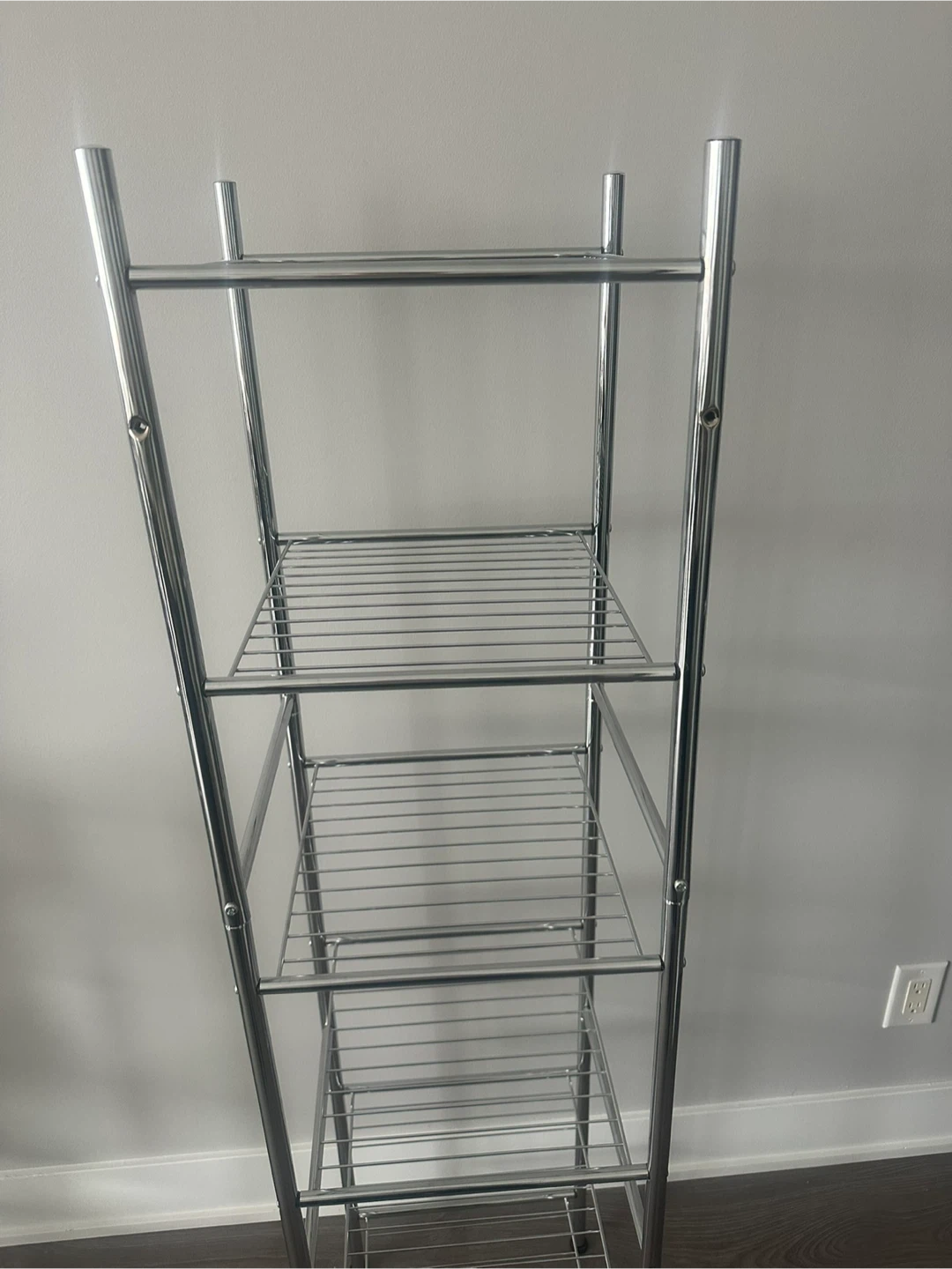 Chrome 5-Tier Wire Shelf Unit - photo 2