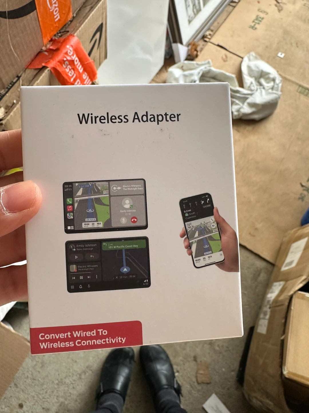 Wireless CarPlay & Android Auto Adapter Silver