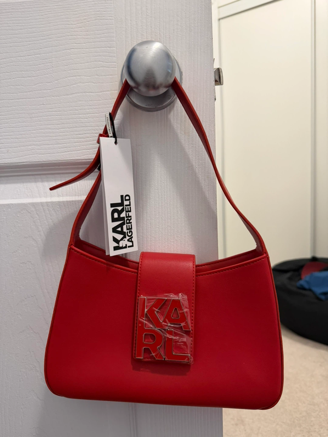 Karl Lagerfeld Red Shoulder Bag