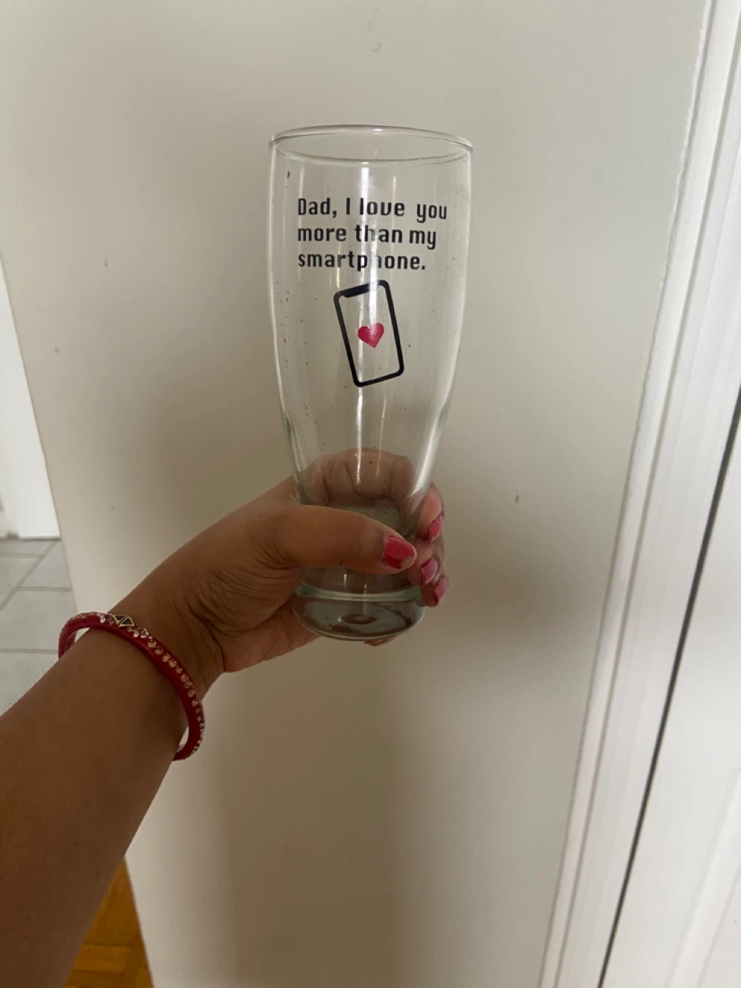 Dad I Love You More Than My Smartphone Glass