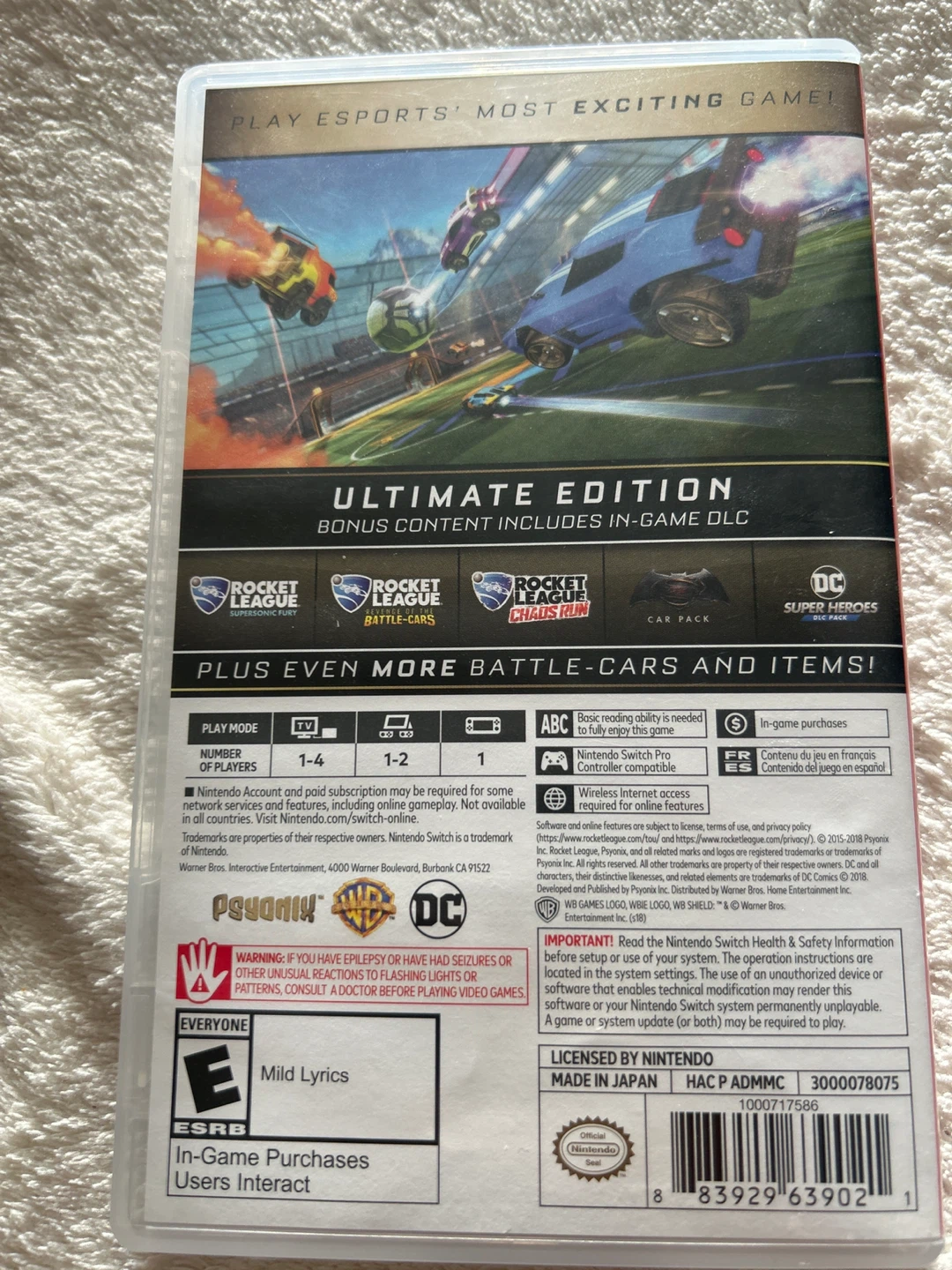Nintendo Switch Rocket League Ultimate Edition Game - photo 2