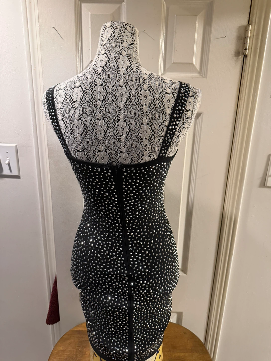Sparkly Black Mini Dress size S - photo 3