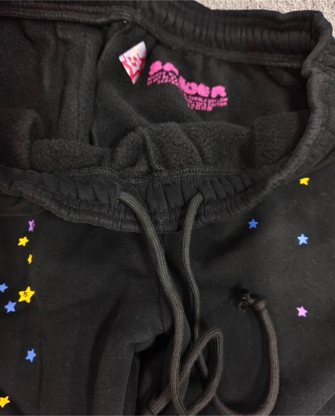 Sp5der P*NK Black OG Sweatpants - All Sizes - photo 3