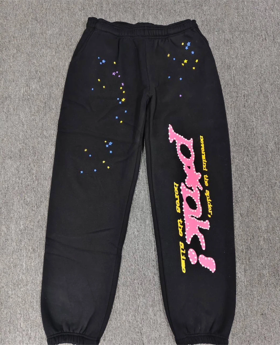Sp5der P*NK Black OG Sweatpants - All Sizes